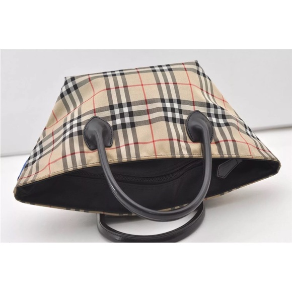 Burberry Blue Label Nova Check Mini Tote Nylon EUC - Picture 14 of 17